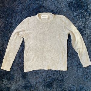 Our Legacy Cotton Terry Grey Long Sleeve Shirt